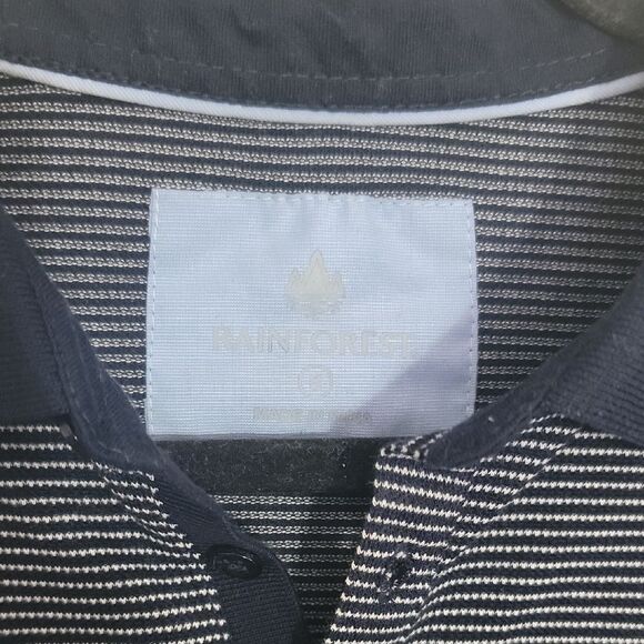 Navy Striped Polo Shirt - Picture 2 of 3